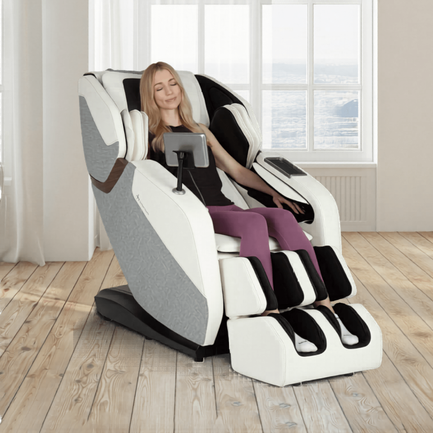 Woman in a WholeBody ROVE Massage Chair from Human Touch