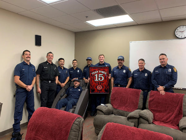 Los Angeles Firefighters with a Human Touch Massage Chair