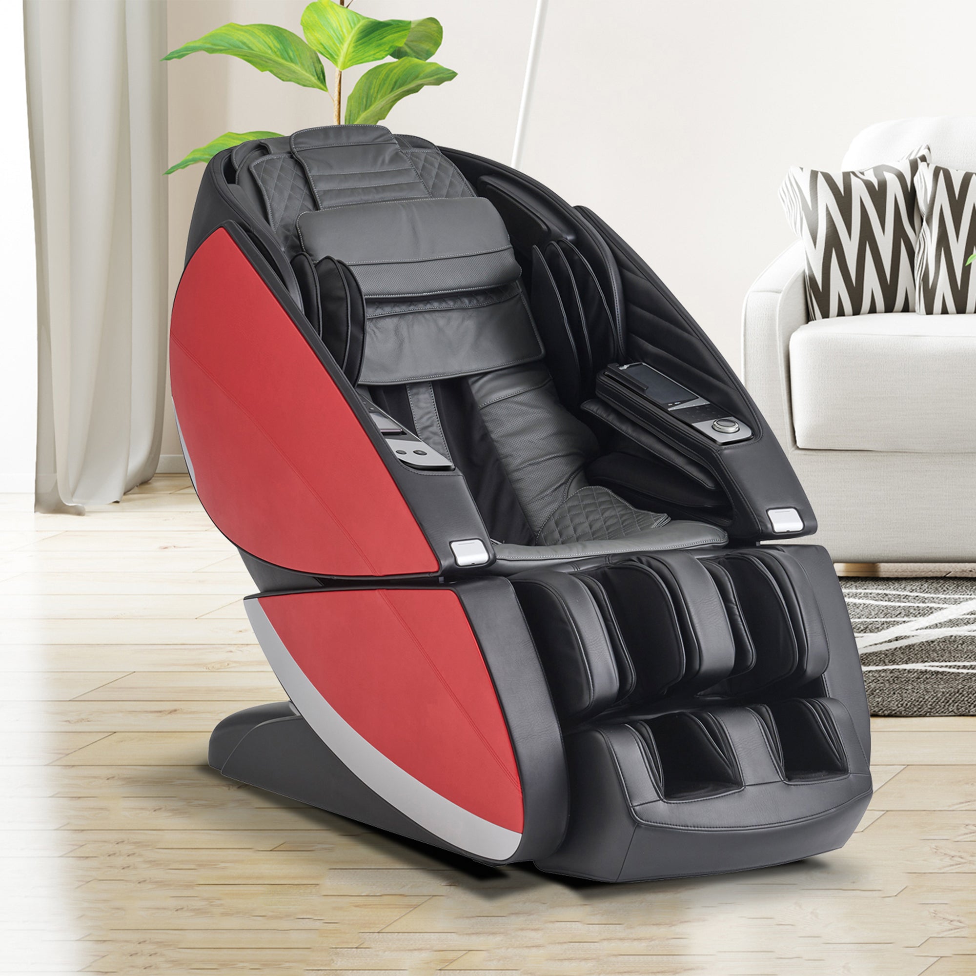 Super Novo X in Red and Gray upholstery