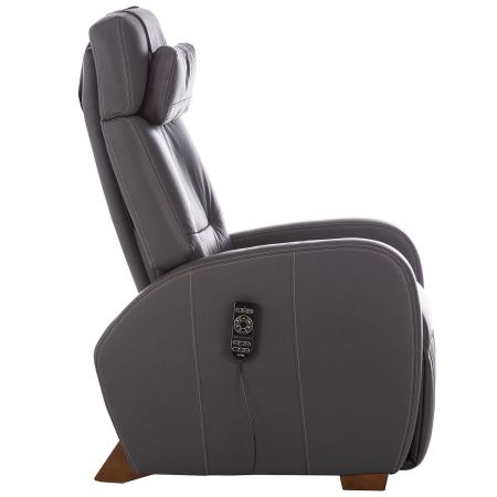 Profile view of gray Lito recliner