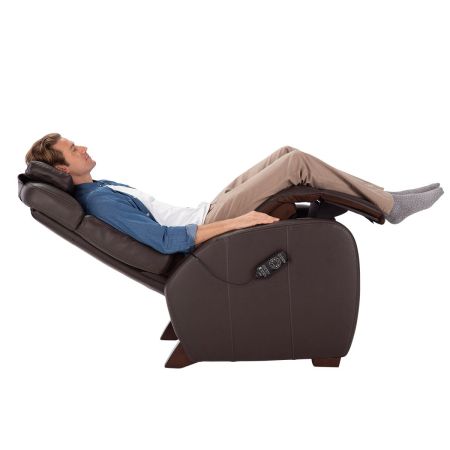 Man reclined in brown Lito recliner