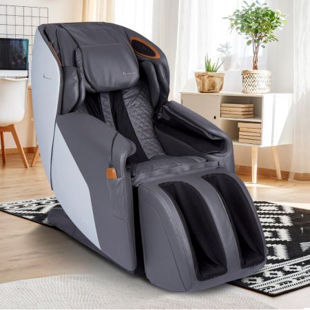 Quies Massage Chair - Gray chair in room setting