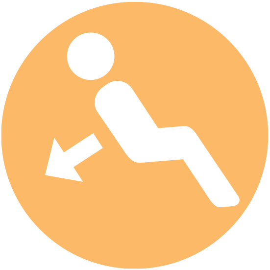 Person reclining back