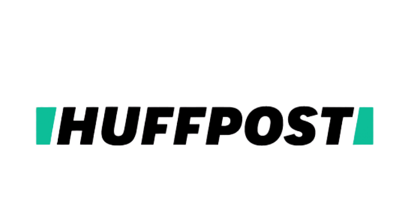 Huffpost logo on a white background