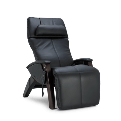 Black Hale Premier Zero Gravity leather recliner chair on a white background
