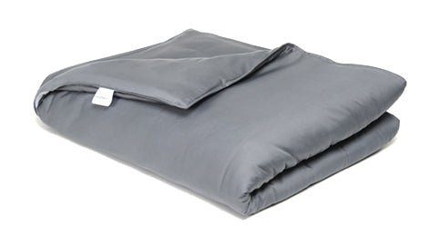 StayWell weighted blanket folded up for storage
