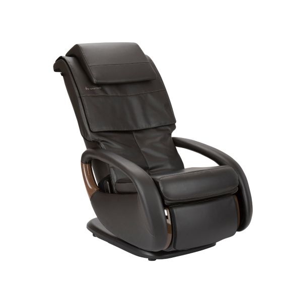 WholeBody 8.0 Massage Chair in black leather with curved design and ergonomic backrest for full-body relaxation