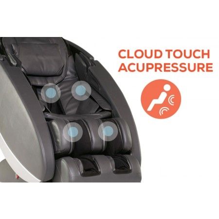 Novo XT2 Massage Chair in Gray - Cloud Touch Acupressure Close-up