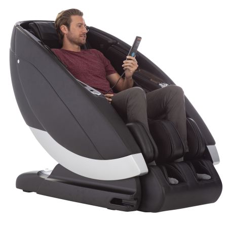 Super Novo Massage Chair - black chair, man in chair