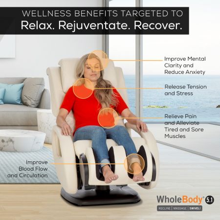 WholeBody® 5.1 Massage Chair targeted benefits